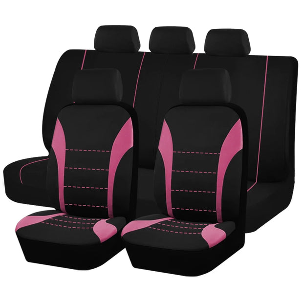 Universal Car Seat Covers Polyester Fabric Fit For Most Car Suv Truck With Airbag Compatible Car Accessories Interior Seat Cover