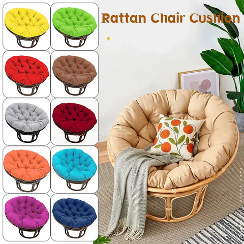 Swing Hanging Basket Seat Cushion Thicken Soft Egg Chair Pad Garden Armchair Pillow Outdoor Patio Rattan Chair Round Cushion