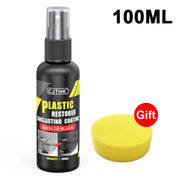 Car Plastic Restorer Coating Agent Auto Plastic Rubber Exterior Repair Clean Refresh Restoration Agent Black Shine Seal Brighten