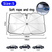 2024 Car Windshield Sun Shade Umbrella Foldable Sunshade Front Window Cover for UV Ray Block Heat Protection Protector Parasol