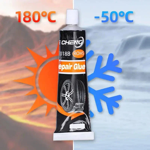 Tire Repair Glue Waterproof & High Temperature Resistant Black Sealing Waterproof And High-Temperature Resistant Repair Adhesive