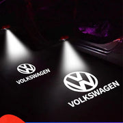 2PCS Car Door Emblem LED Light Welcome Lamp Wireless Laser Projector For Volkswagen GOLF 5 Polo Golf 6 Golf 7 Accessories