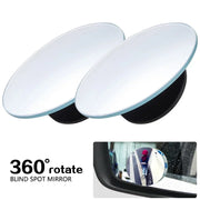 2pcs Car Blind Spot Mirror 360 Degree Adjustable Wide Angle Auxiliary Rearview Convex Mirror Universal Auto Car Auxiliary Mirror