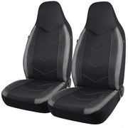 High Back Air Mesh Fabric Car Seat Covers Sporty Design Airbag Compatible Fit For Most Car Suv Truck Van Seat Cushion