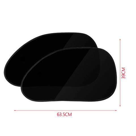 2PCS Car Sun Shade UV Protection Windscreen Sunshade Auto Window Sun Visor Protection Car Curtain Window Film Electrostatic Film