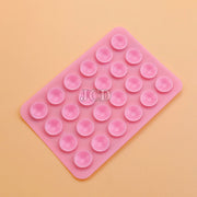 2PCS Double Side Silicone Pad For Mobile Phone Fixture Suction Cup Backed Adhesive Silicone Rubber Sucker Pad For Fixed Pad