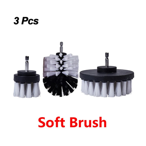 UNTIOR Electric Drill Brush Attachment Set Power Scrubber Brush Car Polisher Kitchen Bathroom Cleaning Kit Toilet Cleaning Tools