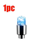 4/1Pcs Colorful LED Wheel Valve Lights Motorcycle Car Wheel Tire Valve Caps Universal Dustproof Bicycle Valve Cover