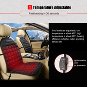 12V Electric Seat Heater Hot Keep Warm Winter Household Cushion Heated Car Seat Cushion Cover Universal Heating Seat Cushion