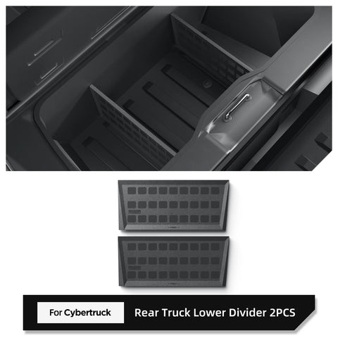 For Tesla Cybertruck 2024 Lower Layer Trunk Combination Partition Truck Bed Container Organizer Board Interior Accessories