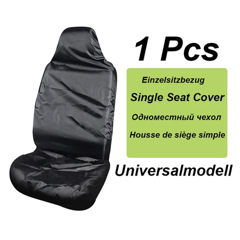 1 Pcs Car Seat Cover Single Seat Black Auto Parts Car Driving Co-Driver Seat Cover Waterproof Dustproof Car Seat Cover