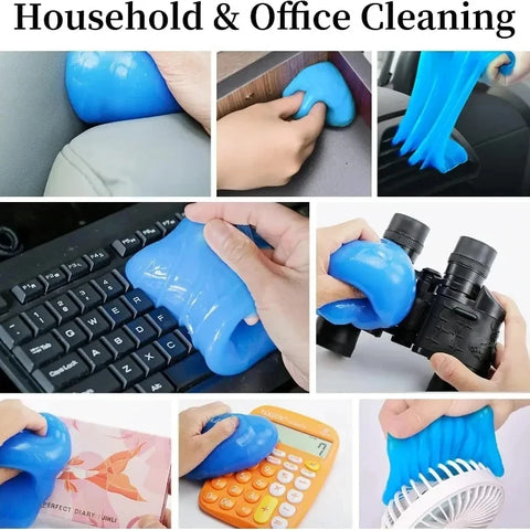 Car Cleaning Gel Detail Tool Auto Interior Putty Cleaner Reusable Gels Magic Keyboard Notebook Clean Car Wash Slime for Cleaning