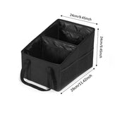 Black Car Trunk Organizer High Capacity Trunk Storage Organizer Box Save Space Car Seat Organizer Car Trunk Storage Box