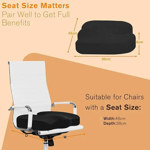 Memory Foam Seat Cushion for Home Office Coccyx Orthopedic Chair Massage Pad Memory Foam Seat Cushion for Home Office Coccyx Ort