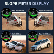 AD M50 Slope Meter HUD Off Road GPS Smart Inclinometer Digital Display Tilt Roll Pitch Angle Inclinometro Auto Intelligent Volt