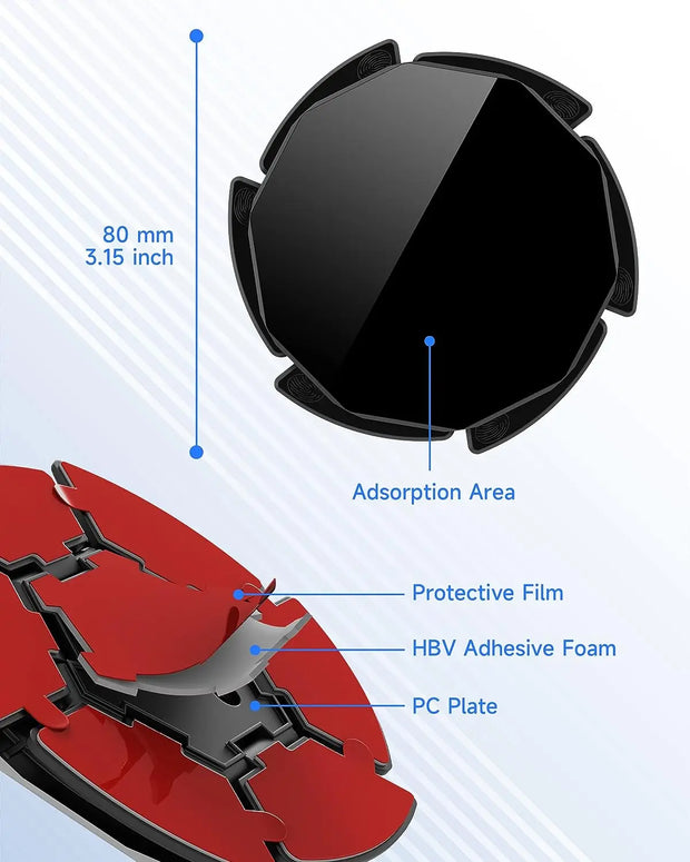 Dashboard Windshield Phone Mount Suction Cup Pad Disc Universal Adhesive Dash Pad Mounting Disk for Suction Cup Car Phone Holder