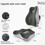 Memory Foam Seat Cushion Office Chair Cushion Car Seat Support Waist Pillow Massage Buttocks Pad Pain Relief Orthopedic Pillow