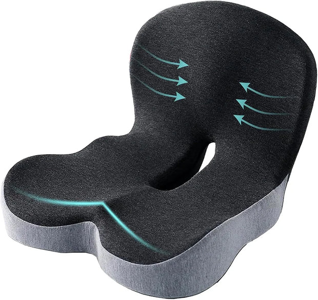 Memory Foam Cushion Interior Accessories Pillow Car Seat Waist Pillow Lumbar Support Office Pillow Chair Cushion