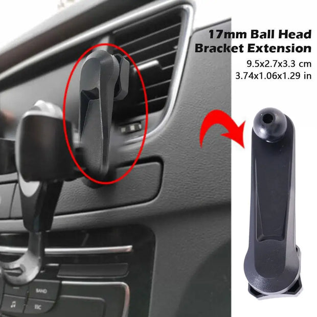 Ball Joint Extension Arm for Car Air Vent Phone Stand GPS Mount Car Air Outlets Mobile Phone Holder Accessories