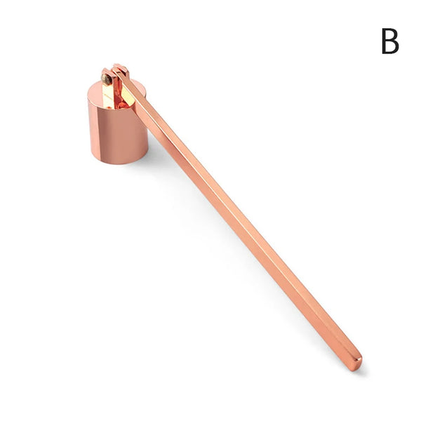 1PCS Stainless Steel Candle Fire Extinguisher Home Long Handle Candle Snuffer Retro Decorative Candle Aromatherapy Candle Shade