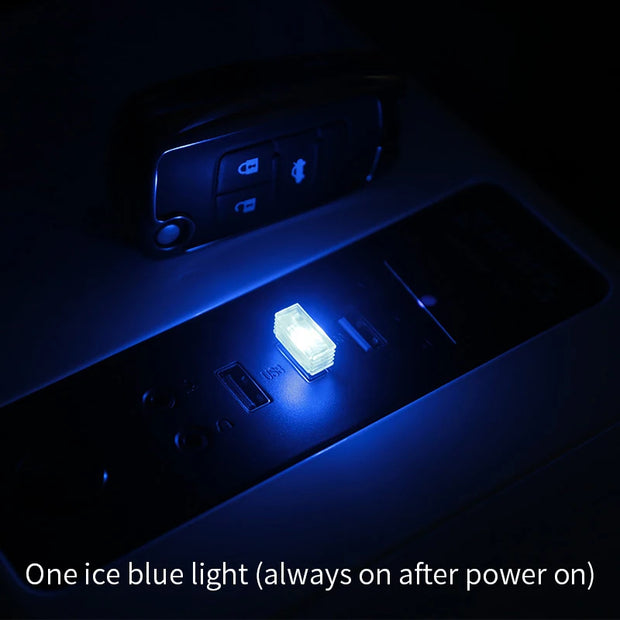 Mini USB LED Car Light Auto Interior Atmosphere Light Emergency Lighting Light PC Auto Colorful Decorative Lamp Car Accessory