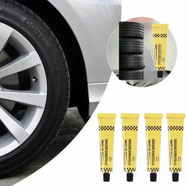 Universal Car, Motorcycle & Bicycle Tire Repairing Glue. Inner Tube Puncture & Tyre Patching Tools.