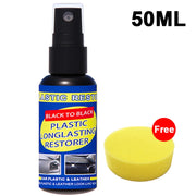 Car Plastic Restorer Coating Agent Auto Plastic Rubber Exterior Repair Clean Refresh Restoration Agent Black Shine Seal Brighten