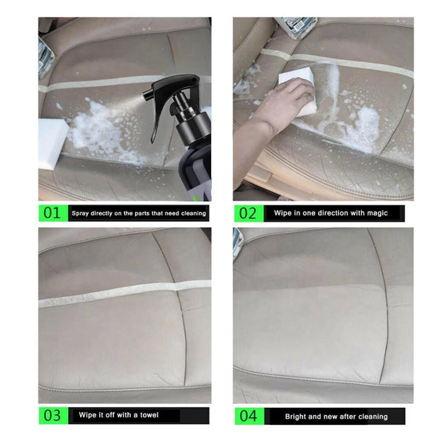 Car Interior Cleaner Agent Ceiling Cleaner Leather Flannel Woven Fabric Water Free Multipurpose Auto Dash Cleaning Tool HGKJ S21