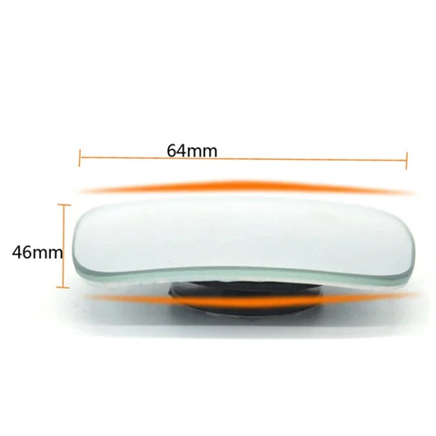 2pcs Car Frameless Blind Spot Mirror Wide Angle Adjustable Rearview Mirror for Car Safety Parking Reversing Convex Mirrors