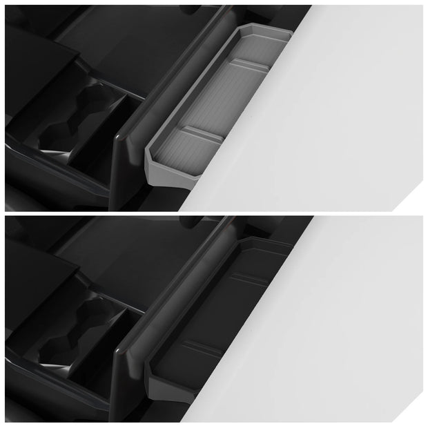 For Tesla Cybertruck 2024 Car Dashboard Storage Box Central Control Screen Rear Storage Tray Auto Interior Accessories 1pc