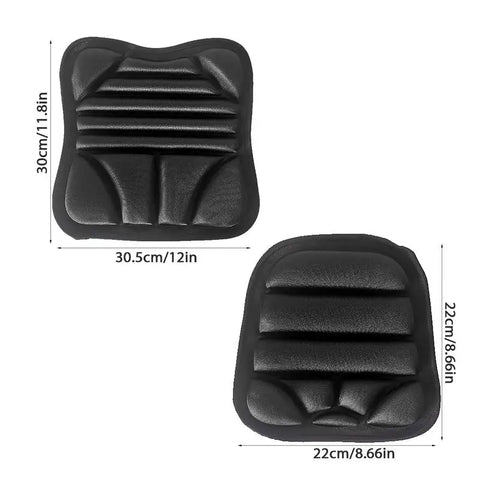 2 Pack Motorcycle Seat Pad 3D Comfort Gel Cushion Seat Breathable Universal Shock Absorbing Seat Cover for Advanced Mountain