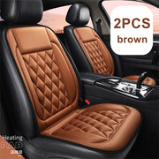 2PCS Winter Heated Car Seat Cushion Car Heating Mat 12V Automotive Vehicle 2 Row Seat Cover For Car Seats Universal