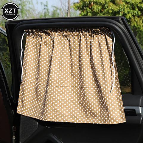 Suction Cup Curtain In The Car Window Sunshade Cover Cartoon Universal Side Window Sunshade UV Protection For Kid Baby Children