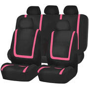 Full Set Car Seat Cover Fabric Universal Polyester Breathable Washable Suitable For Car Truck Van Suv Car Accessories Interior