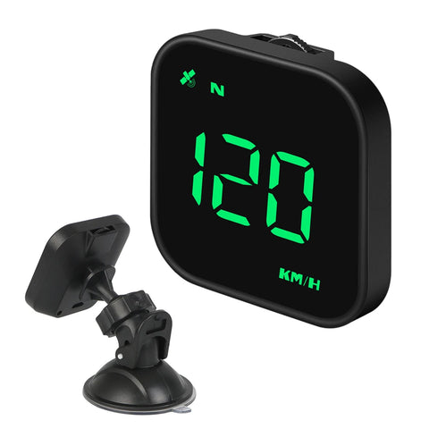 Car Head Up Display Speedometer USB Powered Mini 2.5 Inch With GPS Compass G4S Overspeed Alarm LED HUD Fatigue Driving Reminder