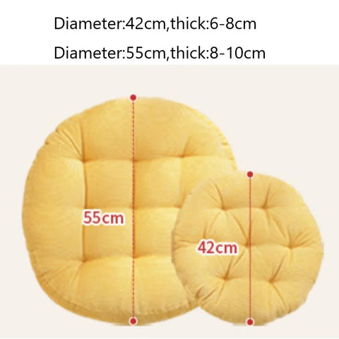 Round Large Floor Seat Pillows Gray Tufted Corduroy Cushions for Outdoor Yoga Tatami Chair Pad Casual Seating Reading Cushion 방석