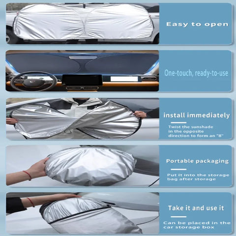 Car Sun Visor For Toyota Corolla E210 2019~2025 2020 2022 2023 Front Windshield Sunshade Heat Insulation Summer Auto Accessories