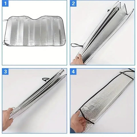 150x80CM Car Window Sun Shade Windshield Snow Ice Anti-UV Protection Front Rear Windshield Block Cover Visor Auto Accessories