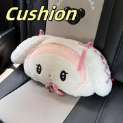 Sanrio Jirai Kei My Melody Headrest Seat Belt Cover Back Cushion Lolita Kuromi Cushion Sofa Bed Throw Pillow Decor Gifts Girl