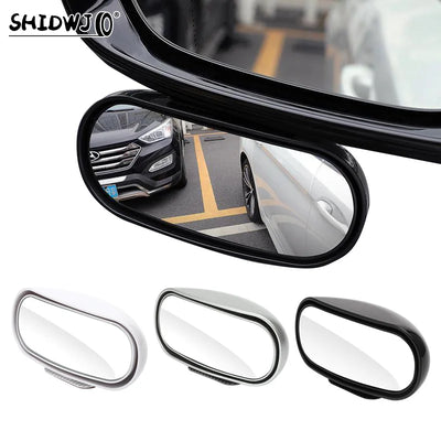 360° Adjustable Car Mirror Wide Angle Side Rear Mirrors Blind Spot Snap Way For Parking Auxiliary Rear View Mirror Accessories