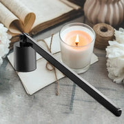 Candle Turn Off Tool Polished Stainless Steel Candle Flame Extinguisher Long Handle Black Candle Snuffer For candle cutter