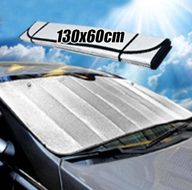 Foldable Universal Car Windscreen Sunshade Cover Sun UV Protection Lightable Sun Visor Covers Car Windscreen Sun Shade