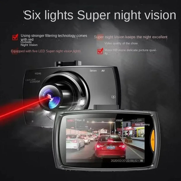 XUSHIDZ 1080P Dash Camera Car Camera Night Vision Vehicle Video Recorder Dashcam DVR Loop Recording Q02 High Cost- Effective