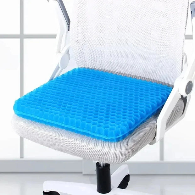 Car Gel Cooling Seat Cushion 3D Honeycomb Cool and Breathable Cool Ice Silk Car Home Office Chair Cushion Car Accessories