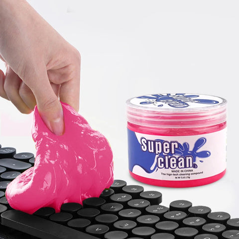 Super Dust Clean Clay Dust Keyboard Cleaner Slime Toys Cleaning Gel Car Gel Mud Putty Kit USB for Laptop Cleanser Glue