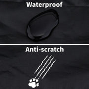 Heavy Duty Waterproof Car Rear Back Seat Cover Black Pet Dog Protector Universal