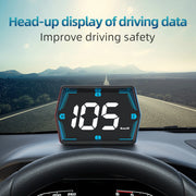 G20 HUD GPS Car Digital Speedometer Head-Up Display Universal Big Font Overspeed Alarm For All Cars Electronic Accessories