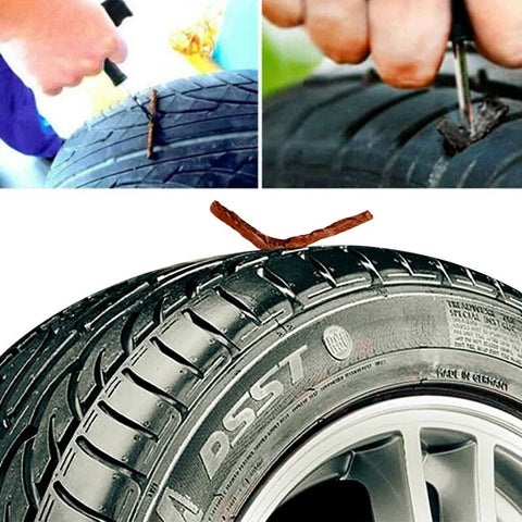 Tubeless Tire Repair Strips Stiring Glue for Tyre Puncture Emergency Car Motorcycle Bike Tyre Tire Rubber Strips Repairing Tools