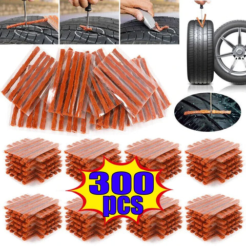 30-300PCS Car Motorcycle Tire Repair Strips Tubeless Seal Strip Tyre Puncture Rubber Strip Plug Car Bike Tire Repair Accessories