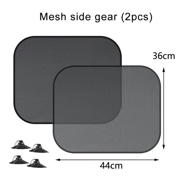 1Pair Car Sunshade Covers Universal Anti-UV Windscreen Folding Visor Auto Side Window Sun Shade Protector Car Accessories